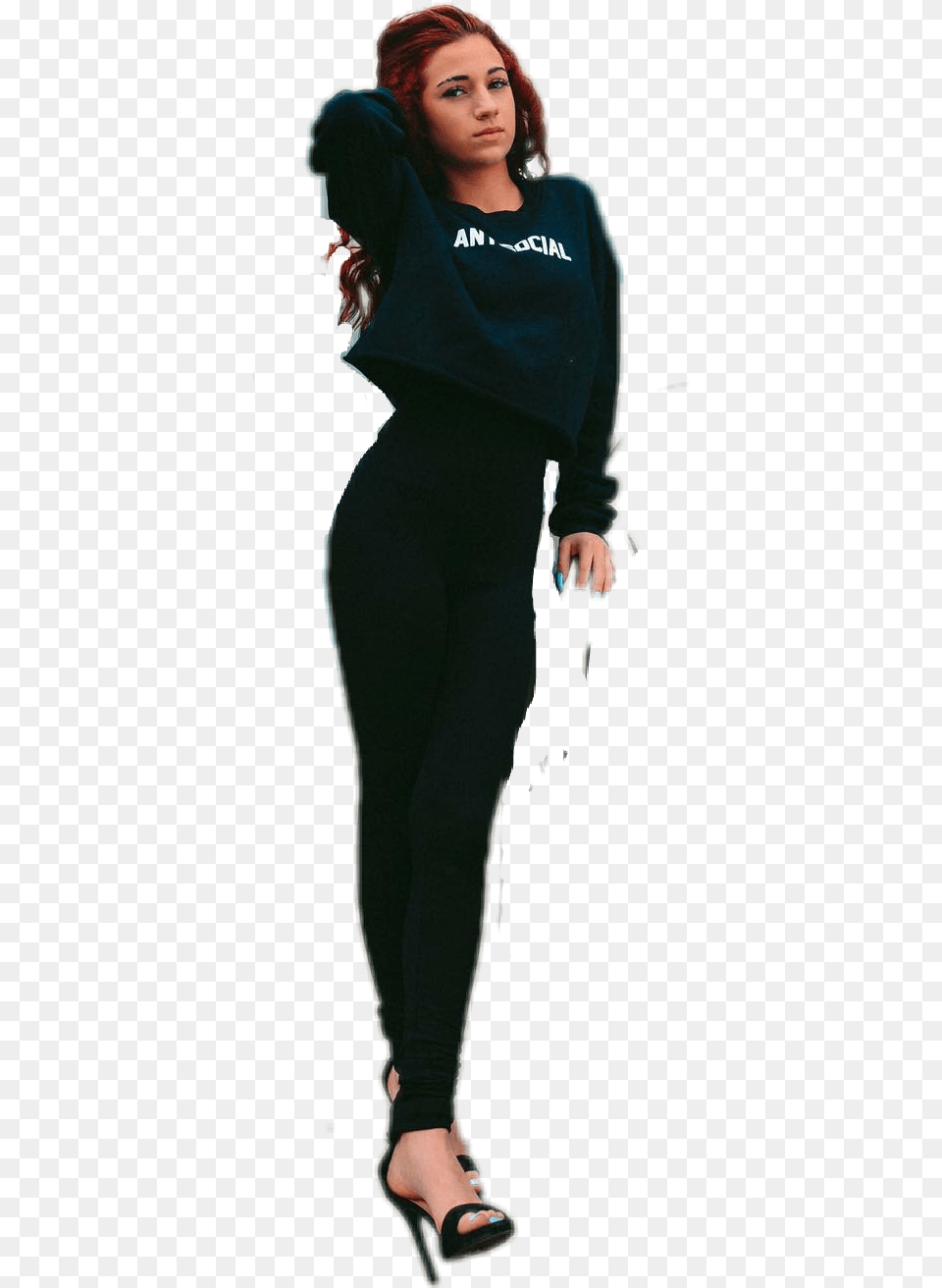 Report Abuse Bhad Bhabie Wearing Shorts, Pants, Clothing, Sleeve, Shoe Png