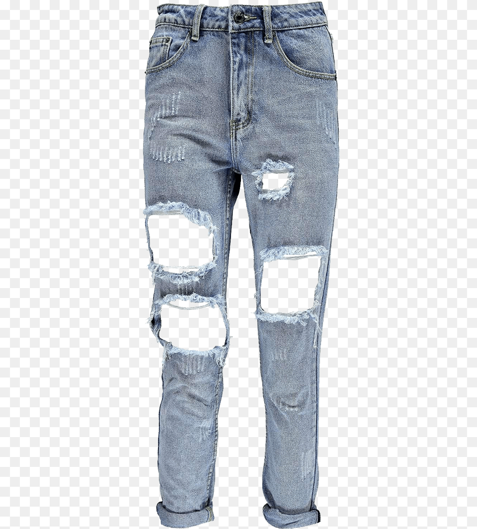 Report Abuse Blue Ripped Jeans Transparent, Clothing, Pants Free Png Download