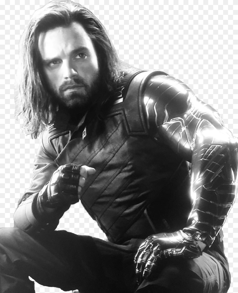 Report Abuse Bucky Barnes White Wolf, Adult, Portrait, Photography, Person Free Png