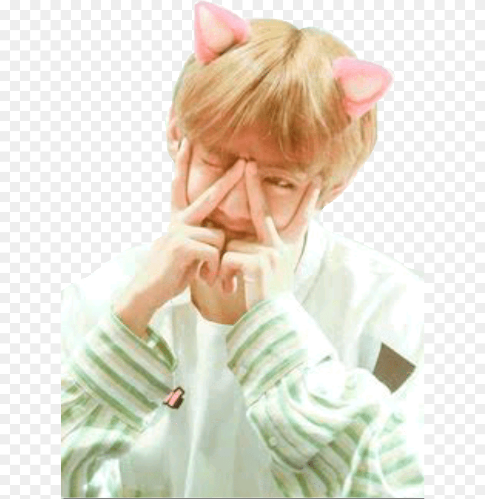 Report Abuse Cute Little Taehyung, Face, Head, Person, Photography Free Transparent Png