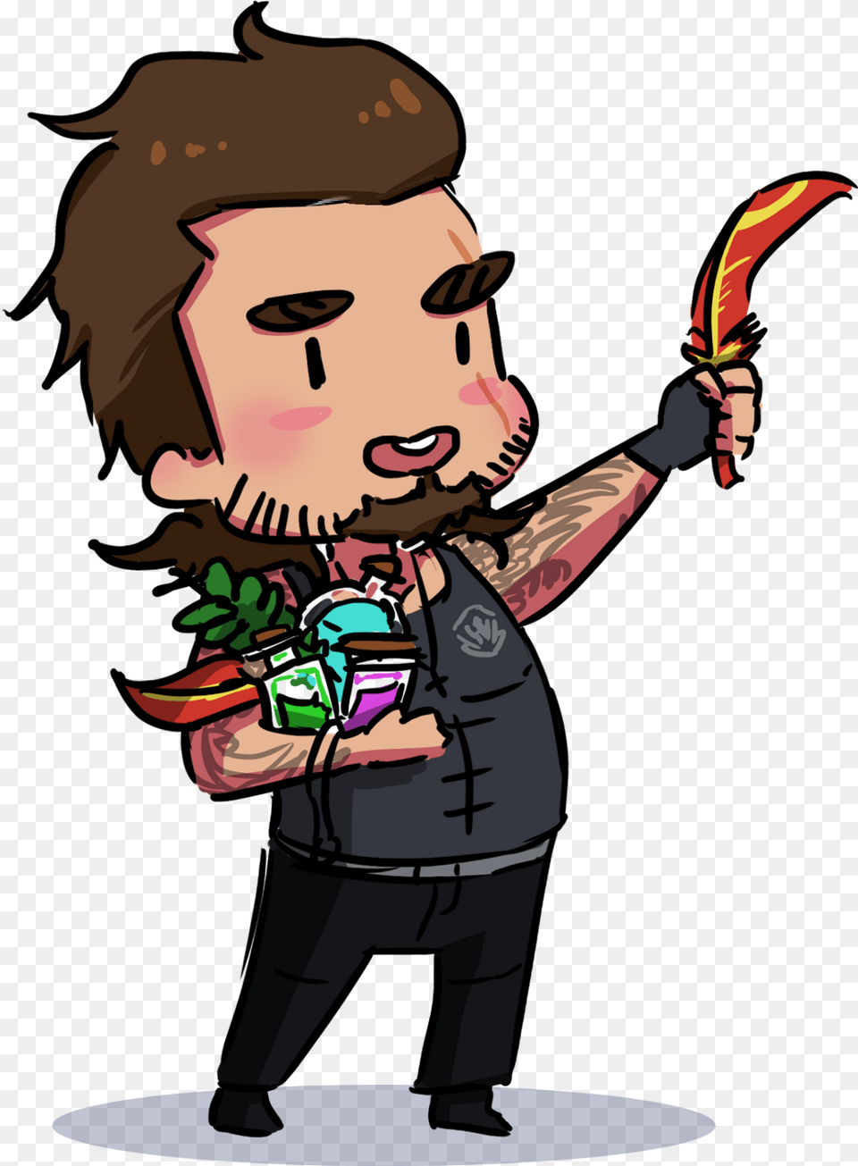 Report Abuse Final Fantasy Xv Chibi Gladio, Baby, Person, Face, Head Png