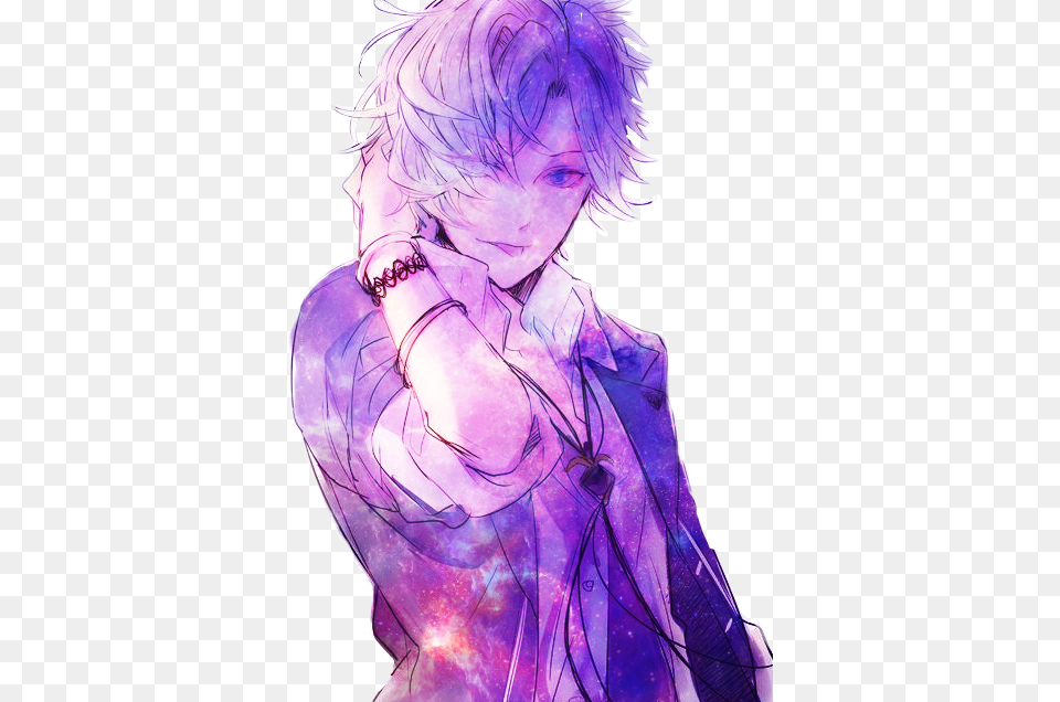 Report Abuse Galaxy Anime Boy, Purple, Adult, Person, Man Png