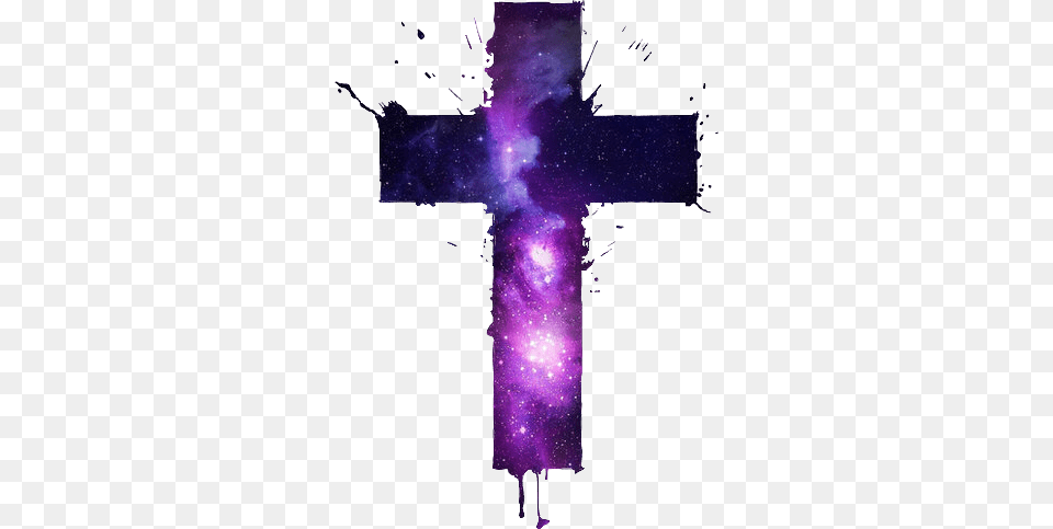 Report Abuse Galaxy Cross, Symbol, Purple Png Image