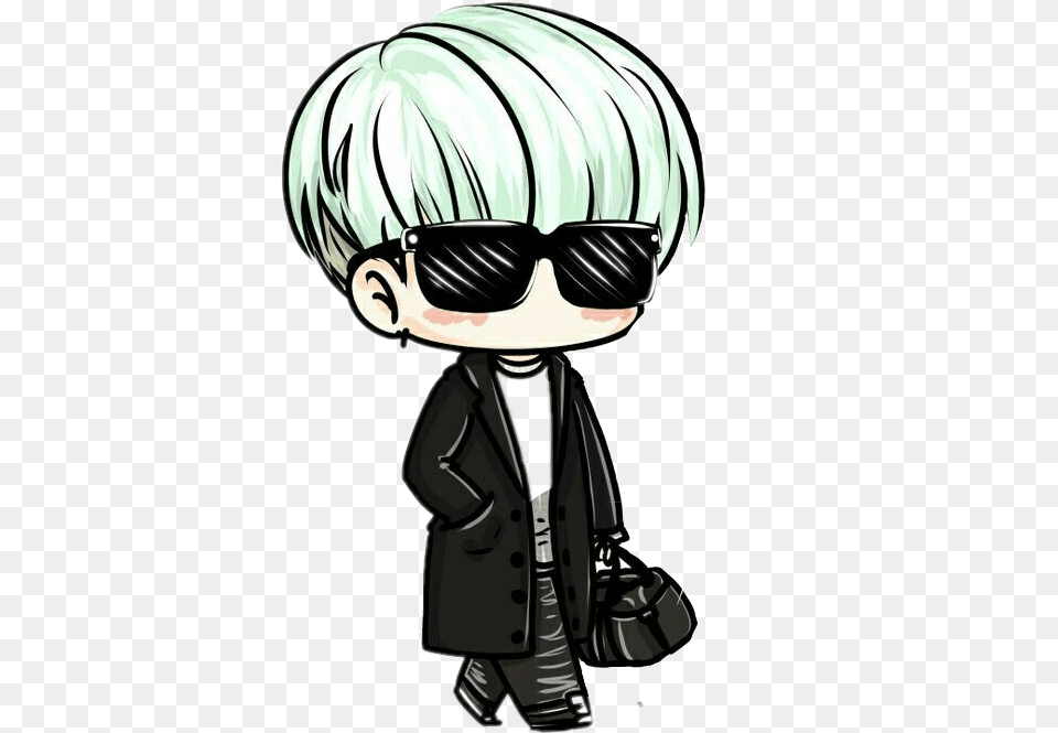 Report Abuse Hnh Chibi Bts Suga, Book, Publication, Comics, Manga Png