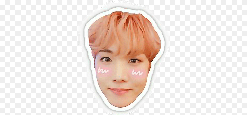 Report Abuse J Hope Bts Sticker, Face, Head, Person, Photography Png Image