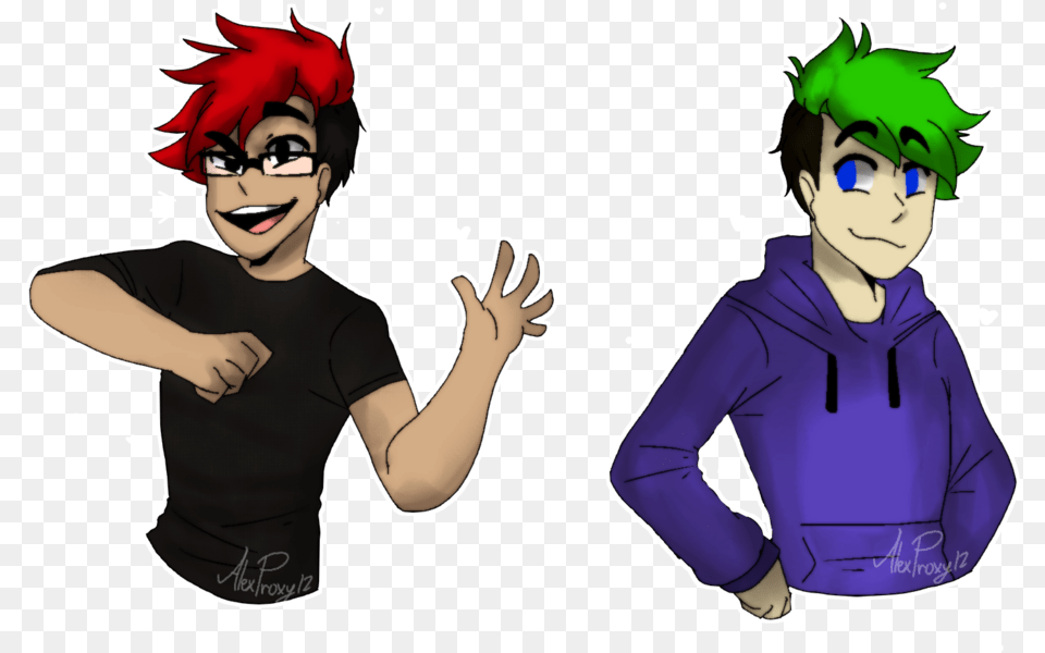 Report Abuse Jacksepticeye And Markiplier Adorable, Book, Comics, Publication, Baby Png Image