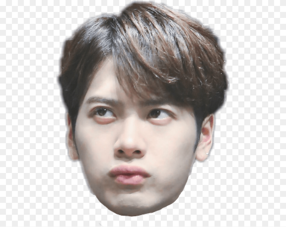 Report Abuse Jackson Wang Stickers, Face, Head, Person, Photography Free Png