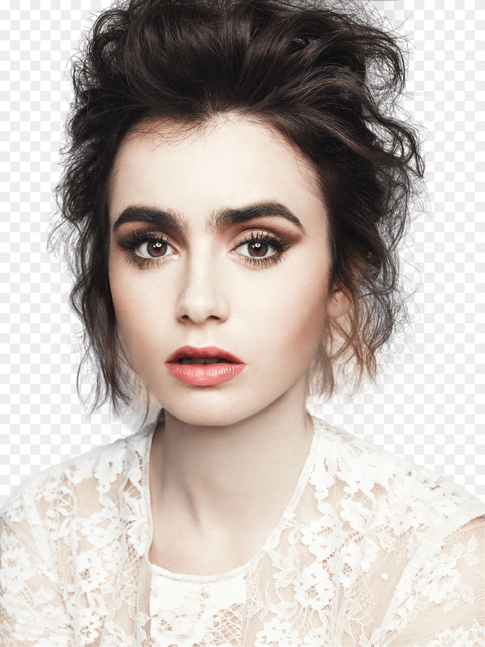 Report Abuse Lily Collins Circle, Adult, Face, Female, Head Free Transparent Png