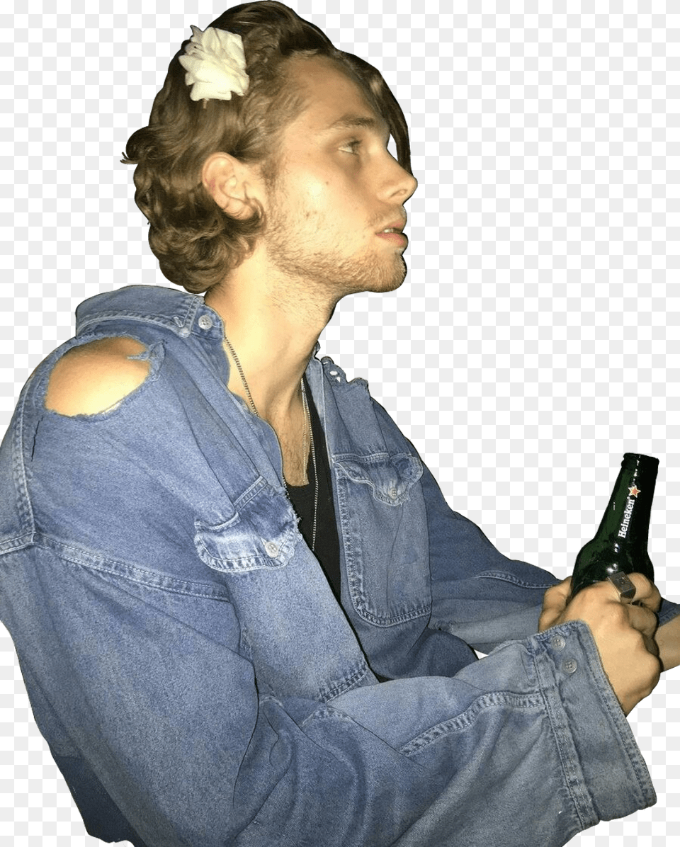 Report Abuse Luke Hemmings Long Hair, Portrait, Photography, Person, Pants Png Image