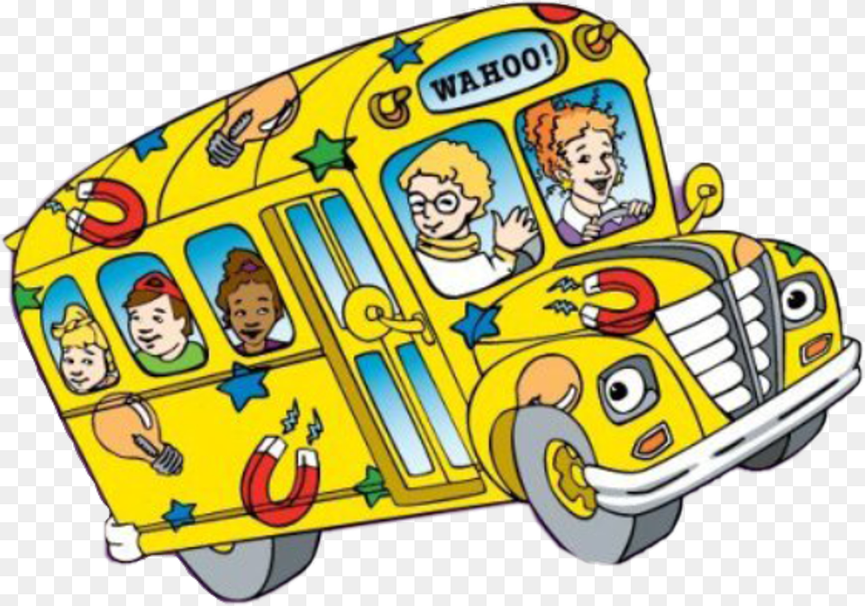 Report Abuse Magic School Bus, Transportation, Vehicle, Baby, Person Png Image