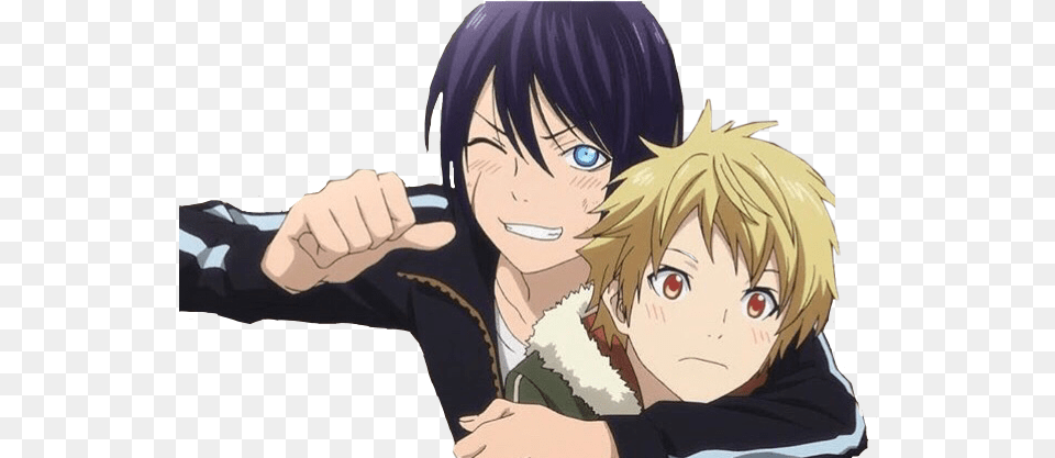 Report Abuse Metadinha Do Yato E Yukine, Anime, Person, Publication, Comics Free Png Download