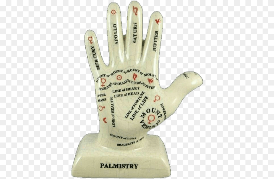 Report Abuse Palm Reading Hand Statue, Clothing, Glove, Diaper, Pottery Png Image