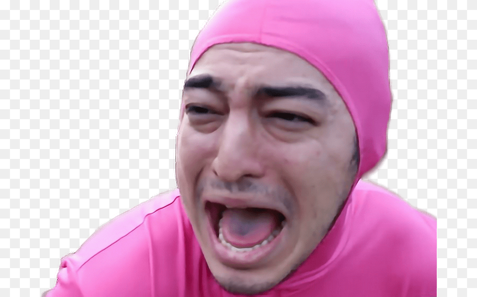 Report Abuse Pink Guy, Adult, Face, Head, Male Free Transparent Png