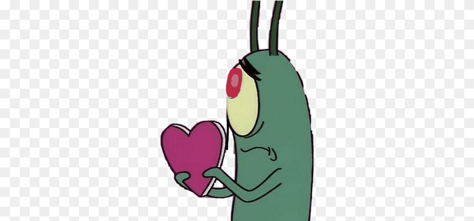 Report Abuse Plankton Holding A Heart, Nature, Outdoors, Snow, Snowman Free Png Download