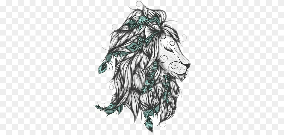 Report Abuse Poetic Lion Tattoo, Art, Drawing, Person, Skin Png