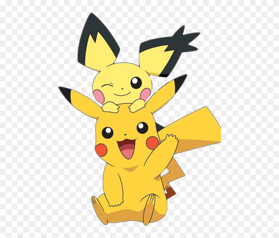 Report Abuse Pokemon Pikachu And Pichu, Cartoon Free Png Download