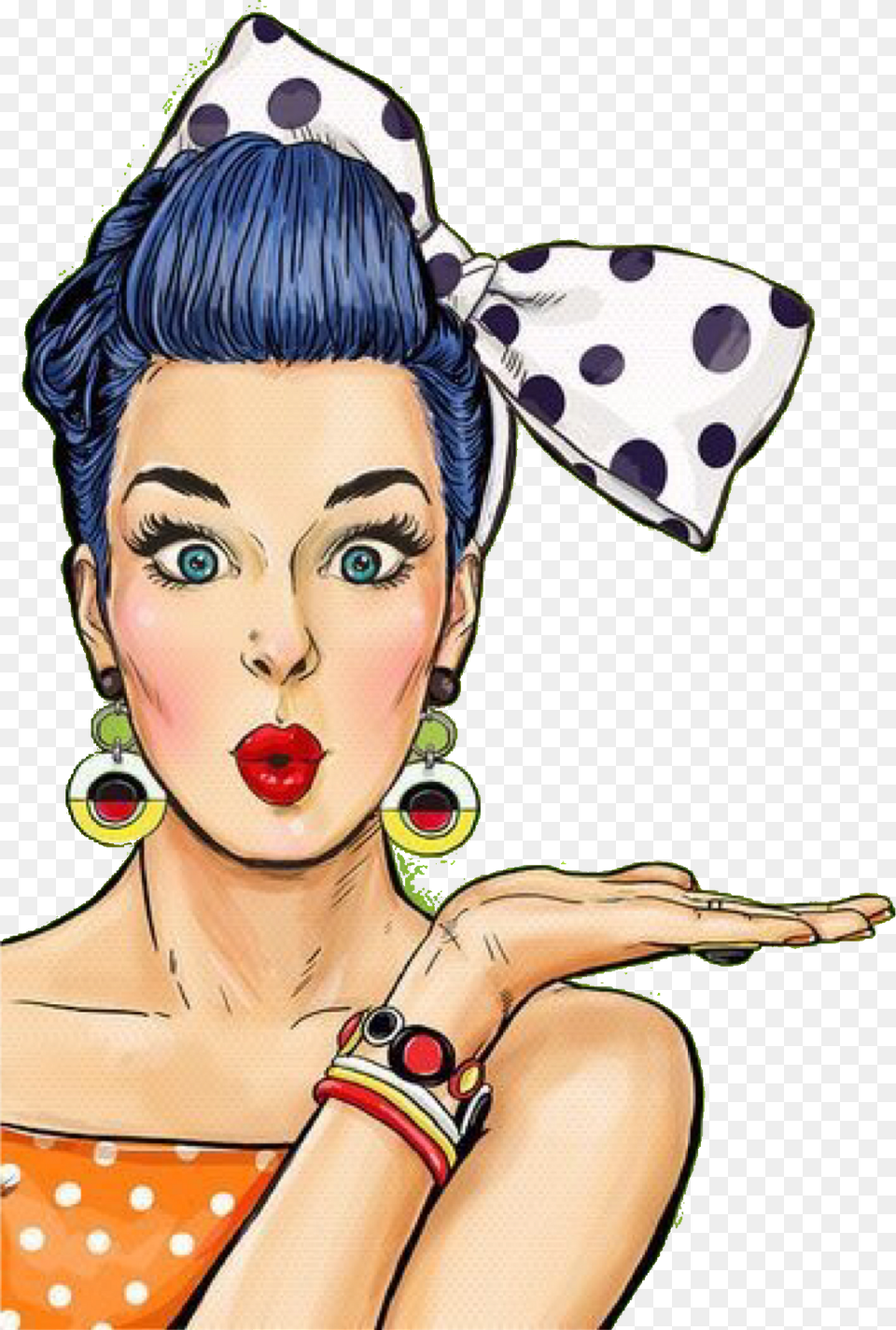 Report Abuse Pop Art Woman, Accessories, Portrait, Photography, Person Free Png Download