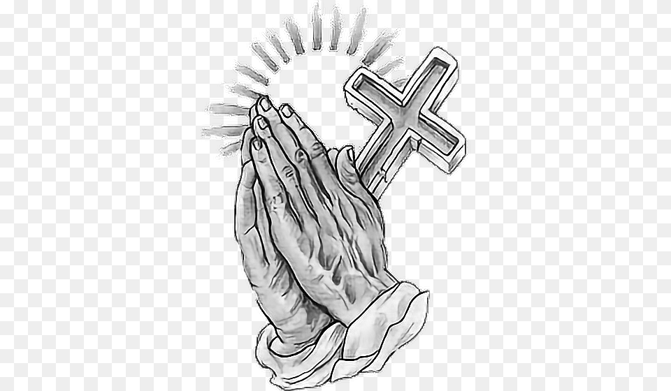 Report Abuse Praying Hands Tattoo Flash, Cross, Symbol, Adult, Bride Free Transparent Png