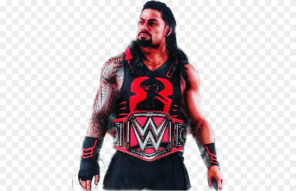 Report Abuse Roman Reigns Universal Title, Tattoo, Skin, Person, Male Png