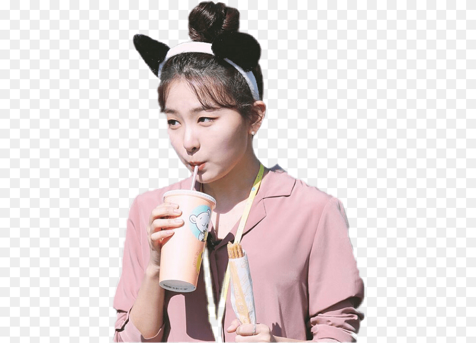 Report Abuse Seulgi Red Velvet Sticker, Cup, Disposable Cup, Beverage Free Png Download