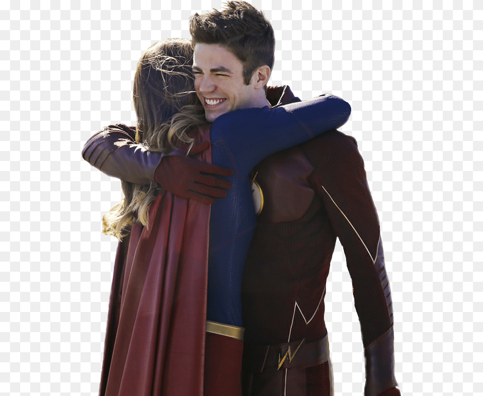 Report Abuse Supergirl And Flash Romance, Hugging, Person, Adult, Female Free Transparent Png