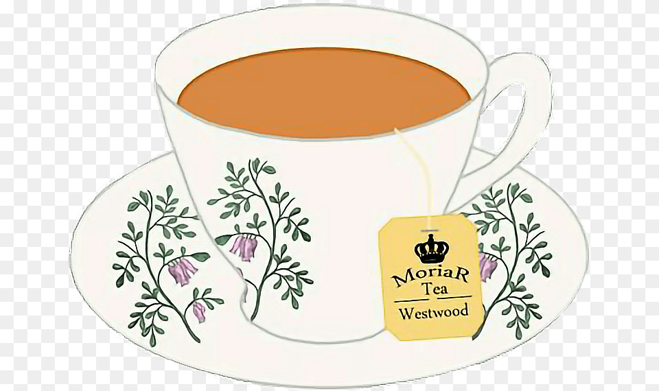 Report Abuse Tea Sticker, Cup, Herbal, Herbs, Plant Free Png Download