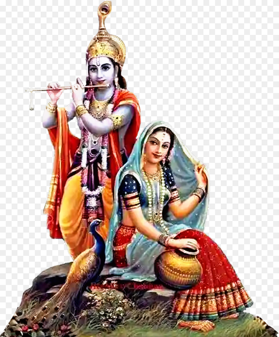 Report Abuse Vidmate Radha Krishna Good Morning, Adult, Bride, Female, Person Free Png Download