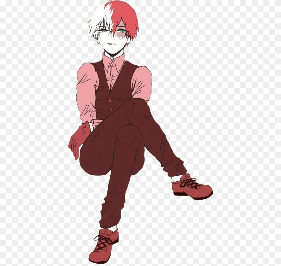 Report Abuse Villain Todoroki Shouto, Book, Publication, Comics, Baby Free Transparent Png