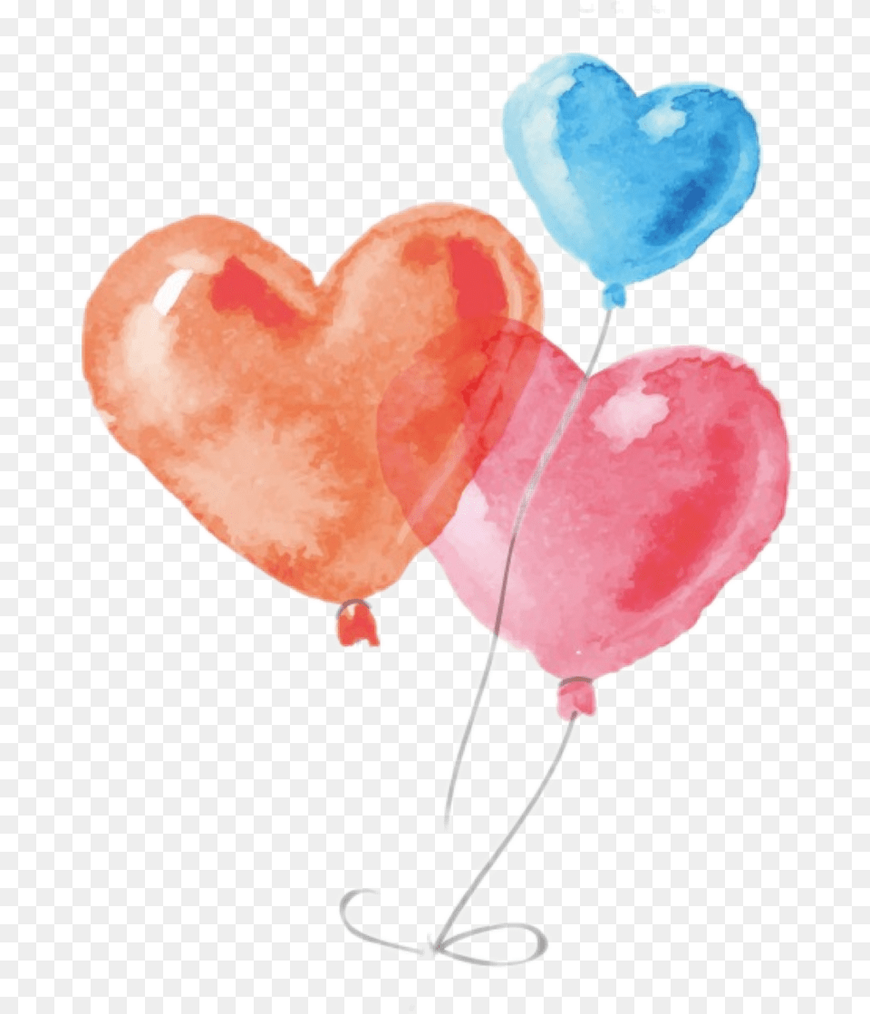 Report Abuse Watercolor Balloon, Heart Free Transparent Png
