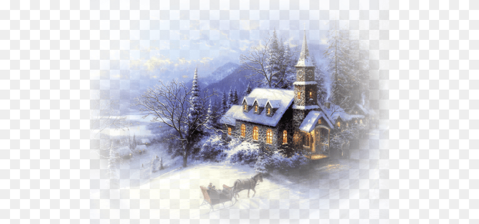 Report Abuse Winter Scene Winter Scene Shower Curtain Decorative, Architecture, Building, Cottage, Housing Png