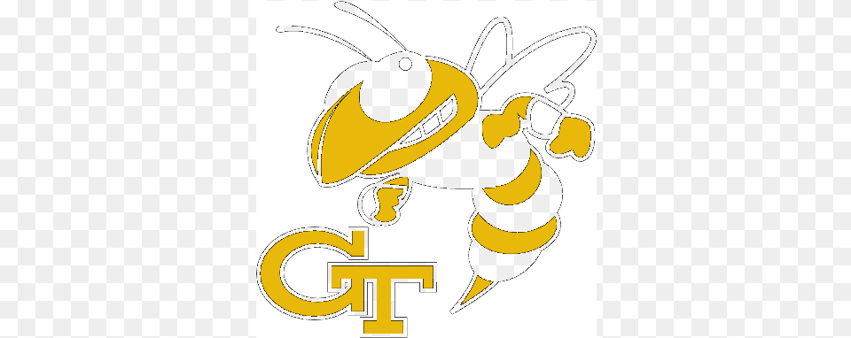 Report Georgia Tech Yellow Jackets Logo, Animal, Invertebrate, Insect, Honey Bee Free Png Download