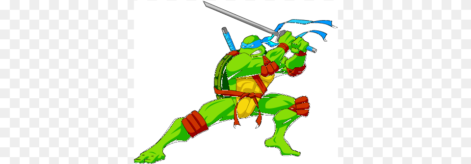 Report Ninja Turtles Leonardo, Person, Sword, Weapon Free Png Download