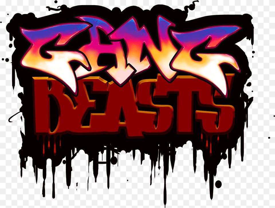 Report Rss Gang Beasts Logo Background Graffiti, Light, Neon Free Transparent Png