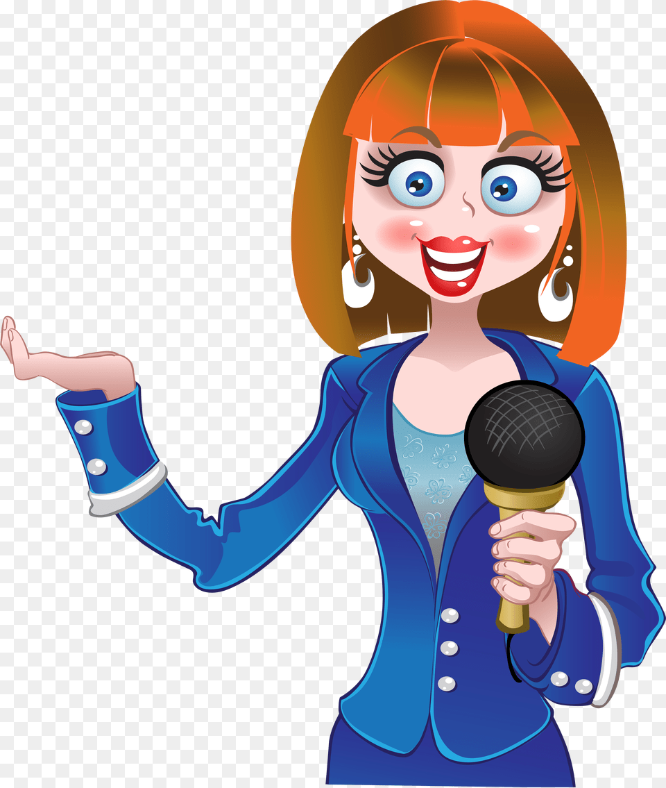 Reporter, Microphone, Electrical Device, Sleeve, Clothing Free Png