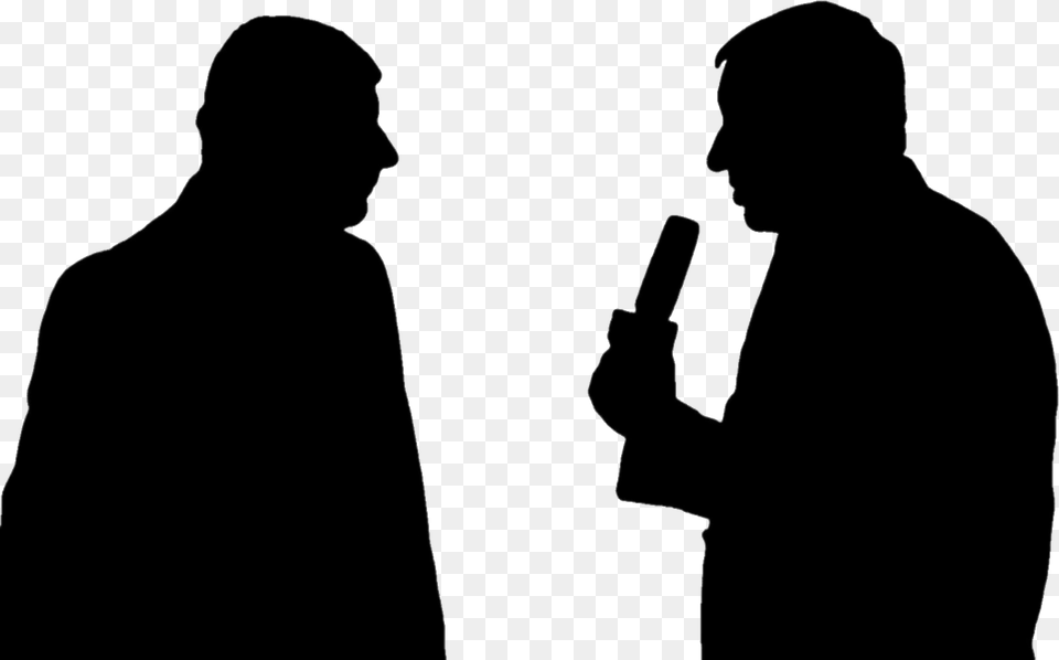 Reporter, Silhouette, Adult, Male, Man Free Transparent Png