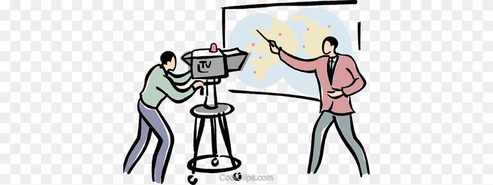 Reporter Doing A Broadcast Royalty Vector Clip Art, Cleaning, Person, Face, Head Free Transparent Png