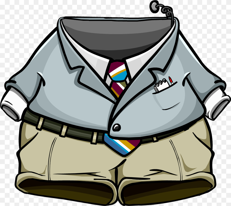 Reporter Outfit Icon Illustration, Accessories, Tie, Formal Wear, Clothing Png Image