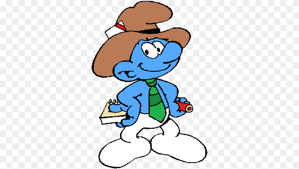 Reporter Smurf, Baby, Person, Face, Head Png Image