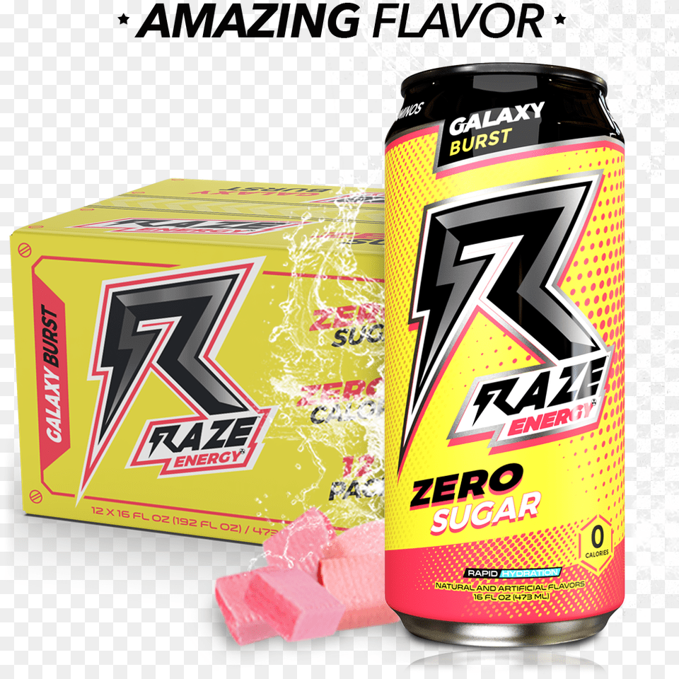 Repp Sports Raze Energy Drink Rtd Galaxy Burst Raze Energy Drink, Can, Tin, Advertisement Png