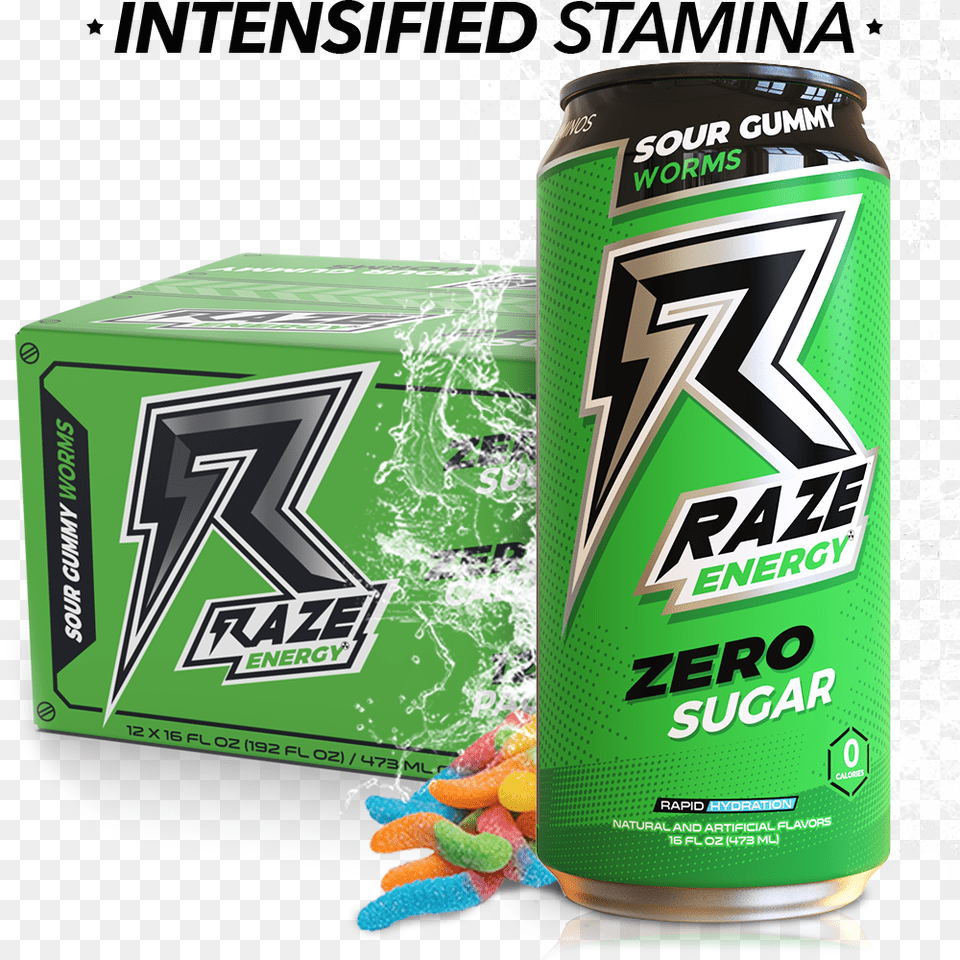 Repp Sports Raze Energy Drinks, Can, Tin, Advertisement Free Png