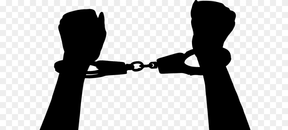 Representative Hands In Handcuffs, Gray Free Transparent Png