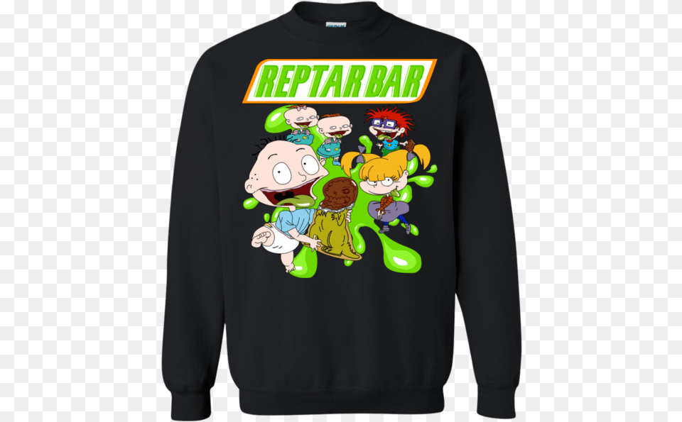 Reptar Bar Crewneck Sweater In 2020 Sweaters Crew Neck Justin Bieber Christmas Jumper, Clothing, Knitwear, T-shirt, Sweatshirt Free Transparent Png