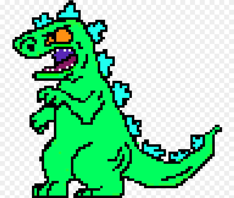 Reptar Pixel Art, Animal, Dinosaur, Reptile, Baby Png
