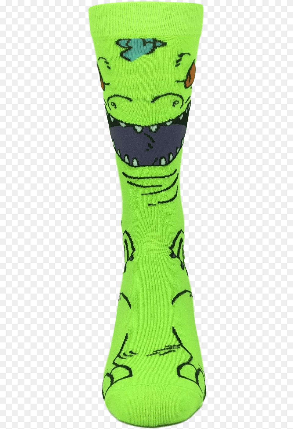 Reptar Sock, Clothing, Hosiery, Face, Head Free Png Download