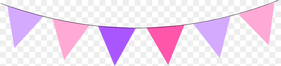 Repton Village Party Transparent Cute Pastel Banner, Purple, Triangle Png Image