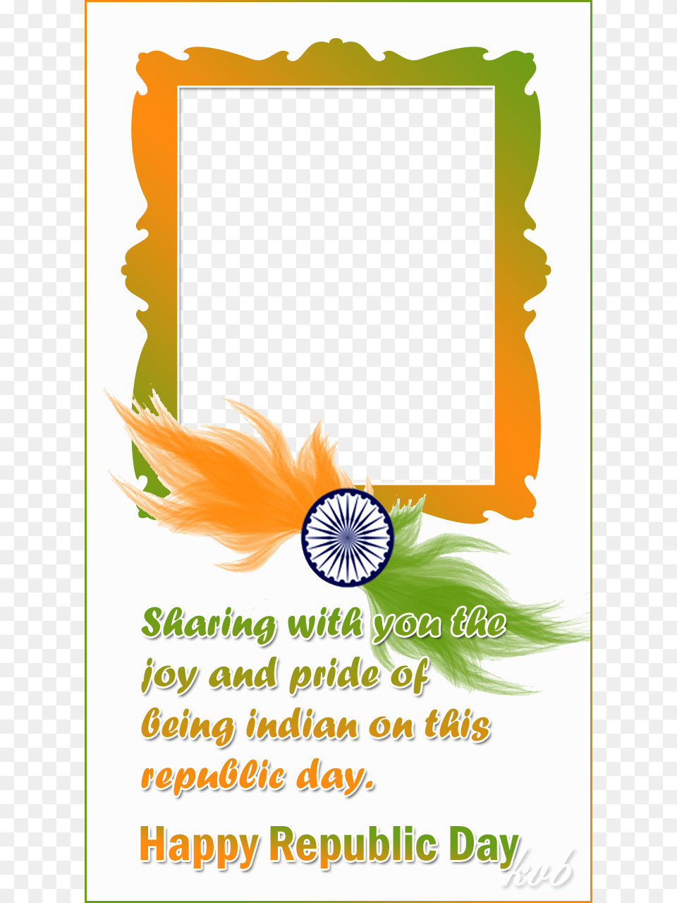 Republic Day Frame With Quote Happy Republic Day Frame, Advertisement, Poster Png Image