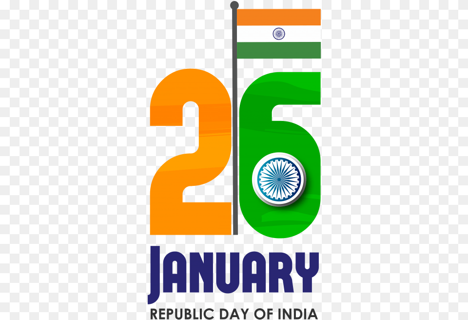 Republic Day Of India, Text, Logo, Number, Symbol Free Png Download