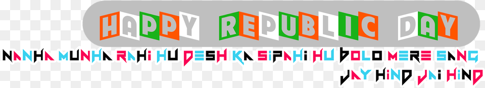 Republic Day Text 26 January Text, Logo, Sticker Png