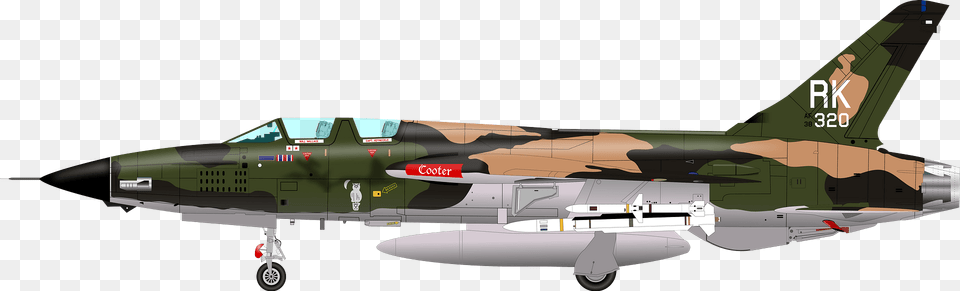 Republic F 105 Thunderchief Clipart, Aircraft, Airplane, Transportation, Vehicle Png Image