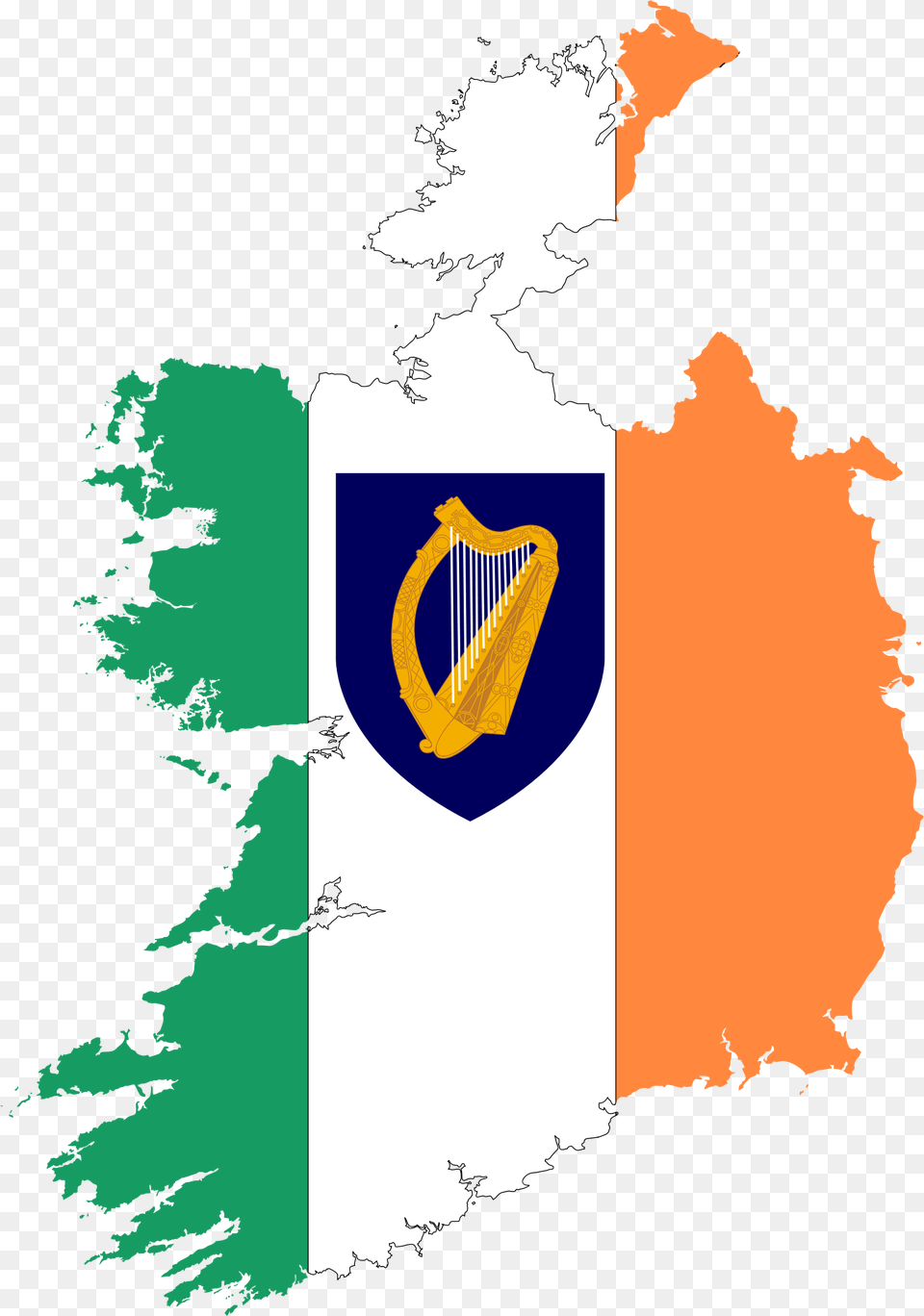Republic Of Ireland Flag Of Ireland World Map Blank, Musical Instrument, Harp, Person Png